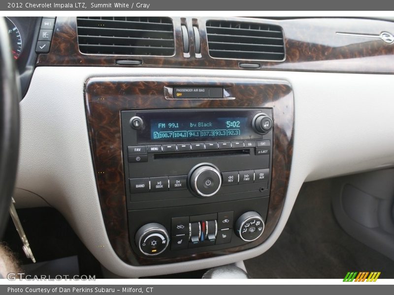 Summit White / Gray 2012 Chevrolet Impala LTZ