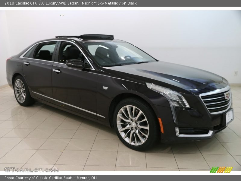 Midnight Sky Metallic / Jet Black 2018 Cadillac CT6 3.6 Luxury AWD Sedan