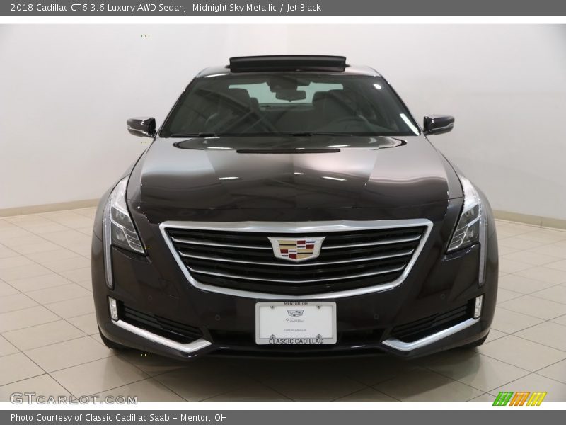 Midnight Sky Metallic / Jet Black 2018 Cadillac CT6 3.6 Luxury AWD Sedan