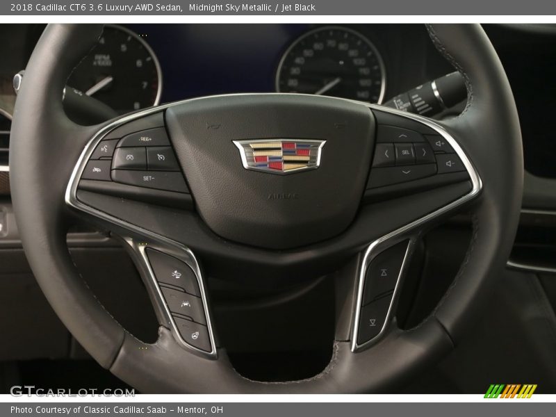 Midnight Sky Metallic / Jet Black 2018 Cadillac CT6 3.6 Luxury AWD Sedan