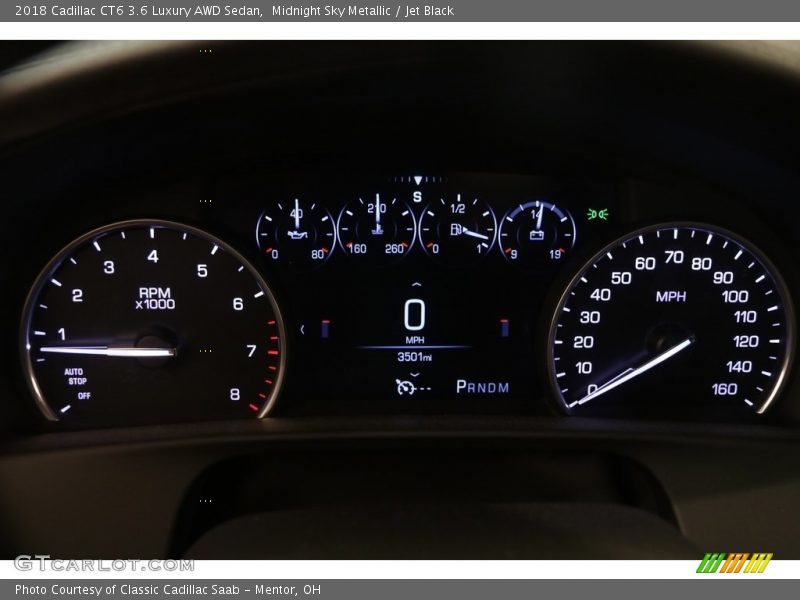 Midnight Sky Metallic / Jet Black 2018 Cadillac CT6 3.6 Luxury AWD Sedan