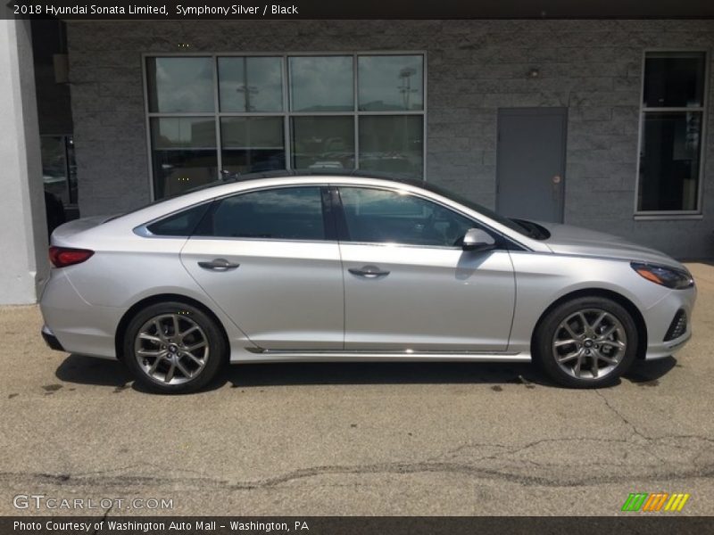 Symphony Silver / Black 2018 Hyundai Sonata Limited