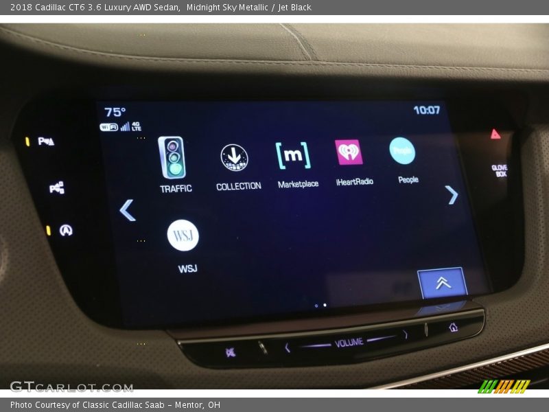 Midnight Sky Metallic / Jet Black 2018 Cadillac CT6 3.6 Luxury AWD Sedan