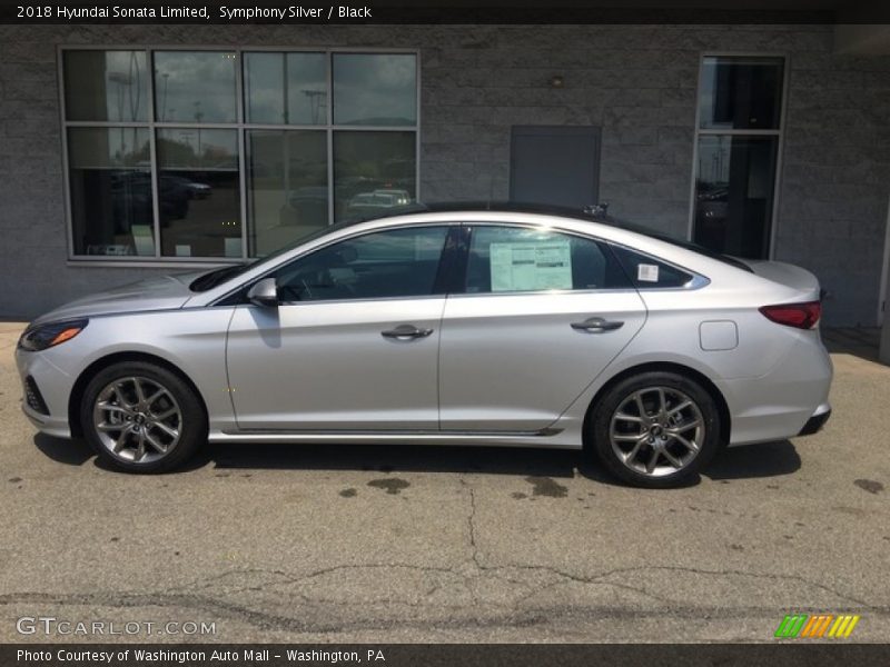 Symphony Silver / Black 2018 Hyundai Sonata Limited