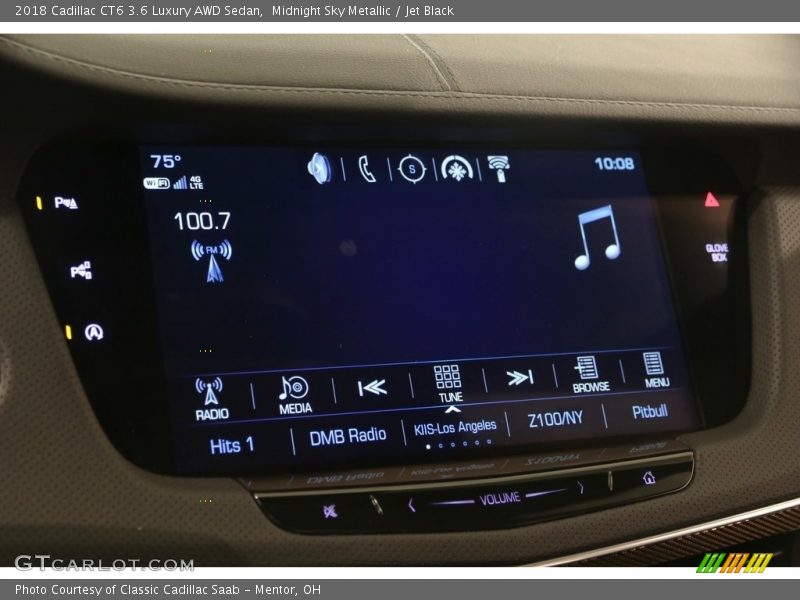 Midnight Sky Metallic / Jet Black 2018 Cadillac CT6 3.6 Luxury AWD Sedan