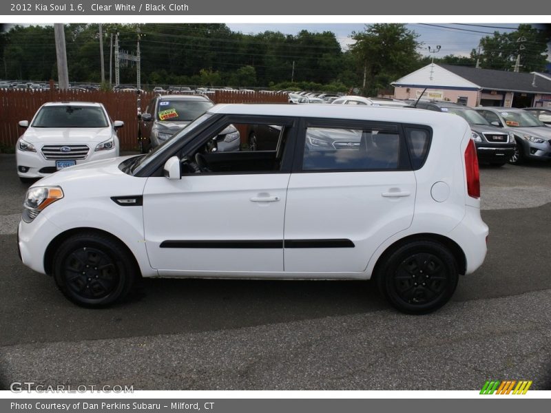 Clear White / Black Cloth 2012 Kia Soul 1.6