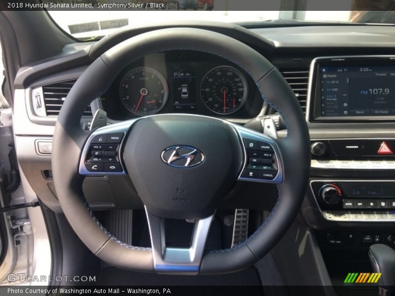 Symphony Silver / Black 2018 Hyundai Sonata Limited