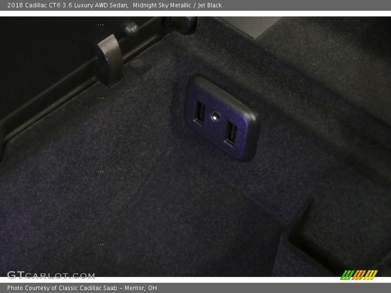 Midnight Sky Metallic / Jet Black 2018 Cadillac CT6 3.6 Luxury AWD Sedan