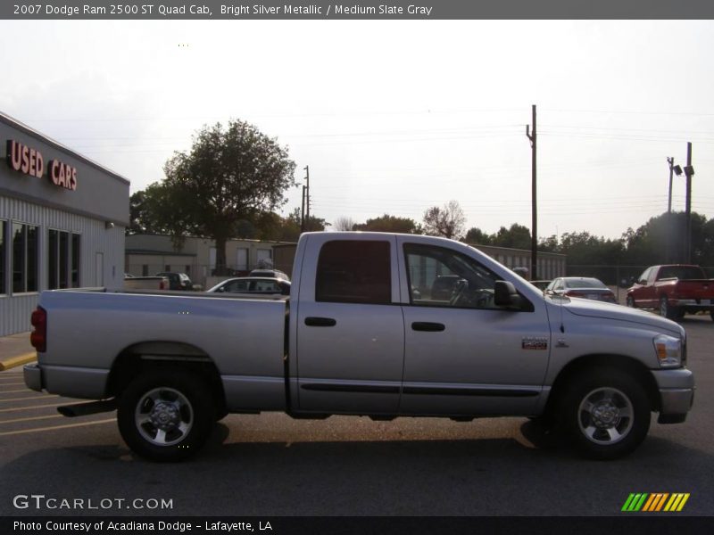 Bright Silver Metallic / Medium Slate Gray 2007 Dodge Ram 2500 ST Quad Cab