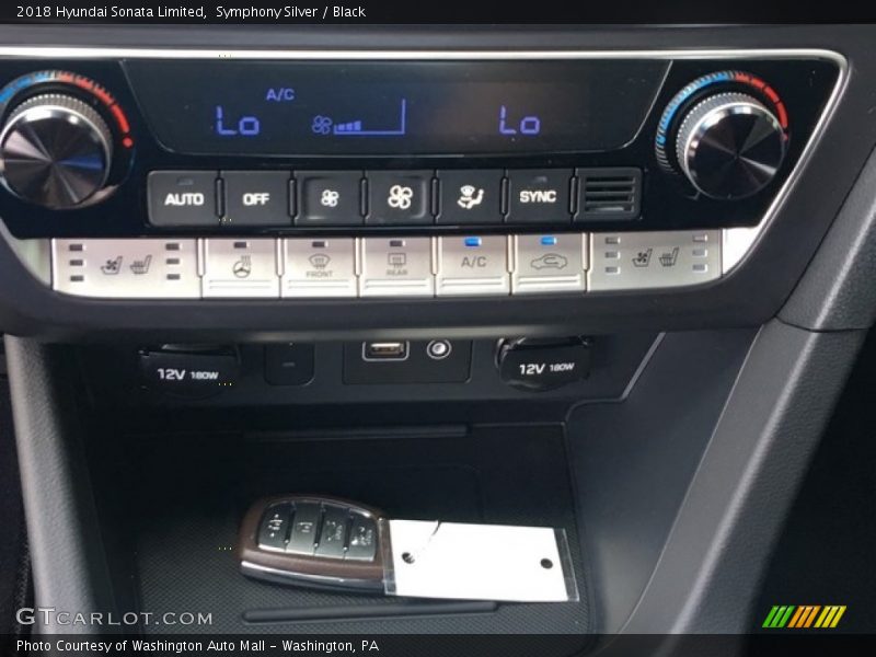 Symphony Silver / Black 2018 Hyundai Sonata Limited
