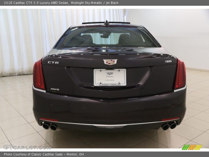 Midnight Sky Metallic / Jet Black 2018 Cadillac CT6 3.6 Luxury AWD Sedan