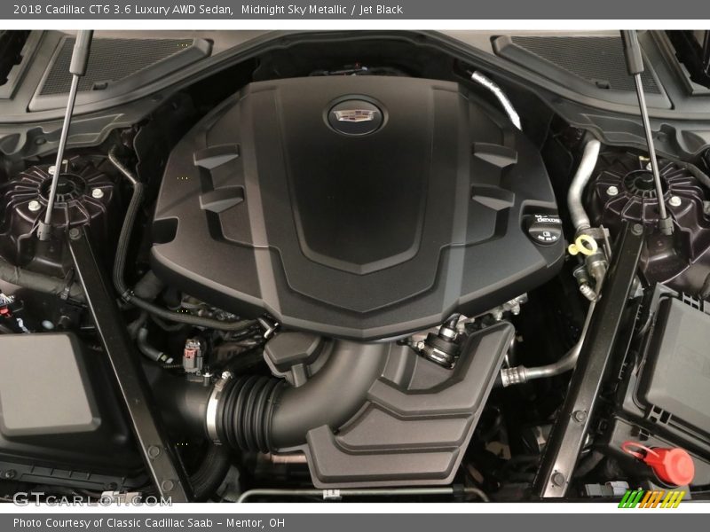 Midnight Sky Metallic / Jet Black 2018 Cadillac CT6 3.6 Luxury AWD Sedan