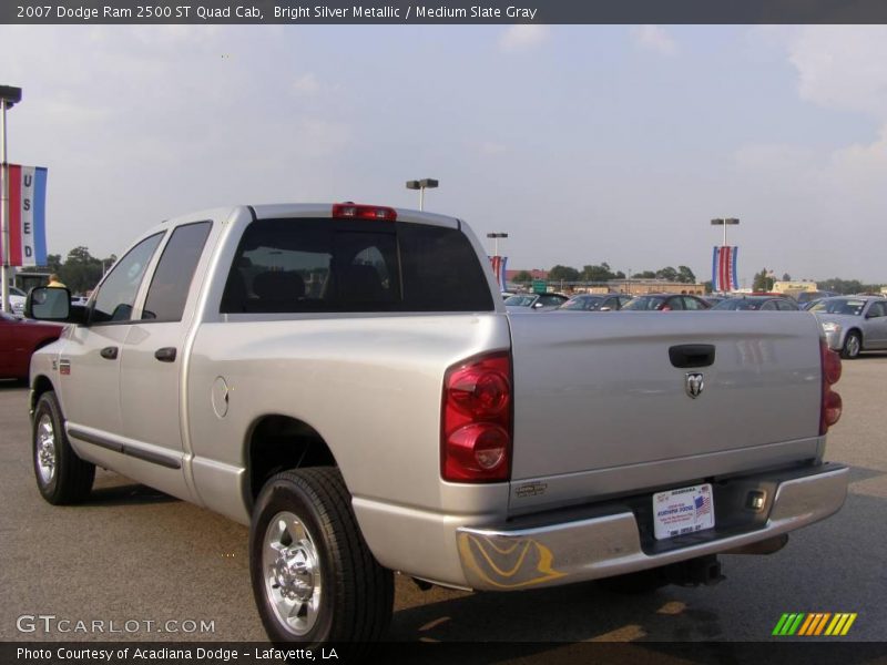 Bright Silver Metallic / Medium Slate Gray 2007 Dodge Ram 2500 ST Quad Cab