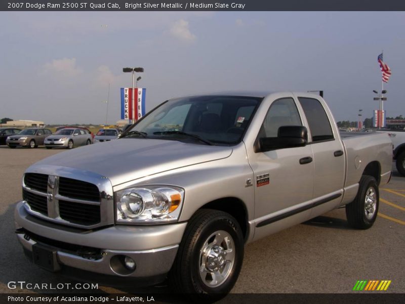 Bright Silver Metallic / Medium Slate Gray 2007 Dodge Ram 2500 ST Quad Cab