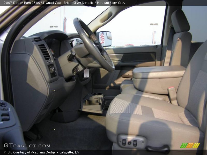 Bright Silver Metallic / Medium Slate Gray 2007 Dodge Ram 2500 ST Quad Cab