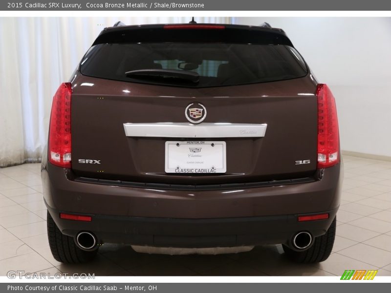 Cocoa Bronze Metallic / Shale/Brownstone 2015 Cadillac SRX Luxury
