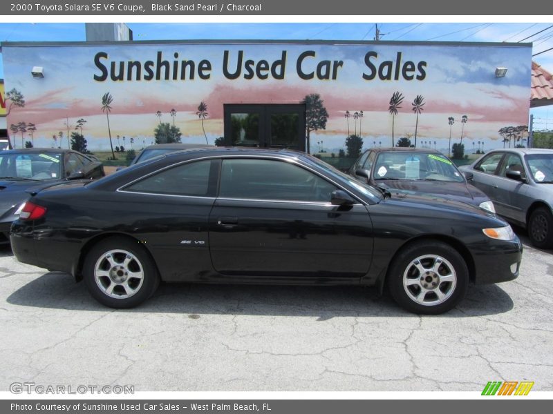Black Sand Pearl / Charcoal 2000 Toyota Solara SE V6 Coupe