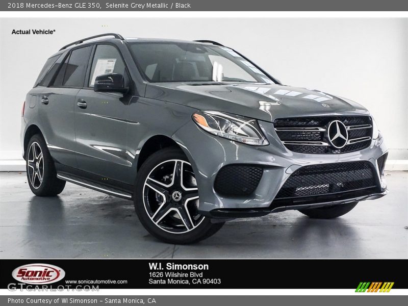Selenite Grey Metallic / Black 2018 Mercedes-Benz GLE 350