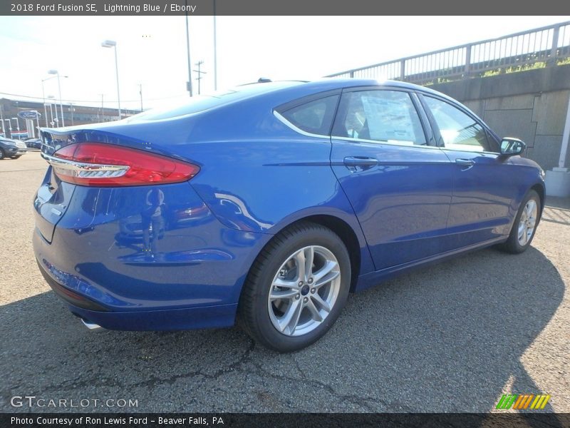 Lightning Blue / Ebony 2018 Ford Fusion SE