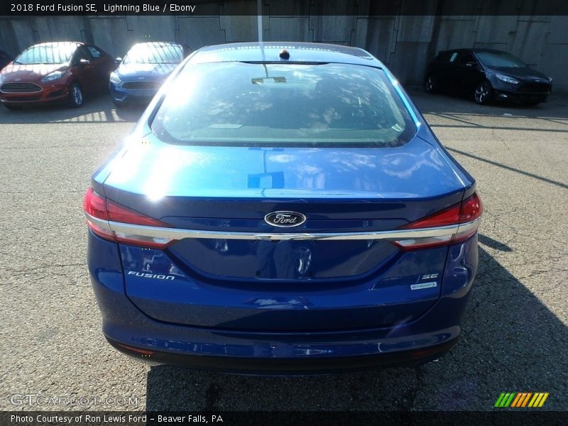 Lightning Blue / Ebony 2018 Ford Fusion SE