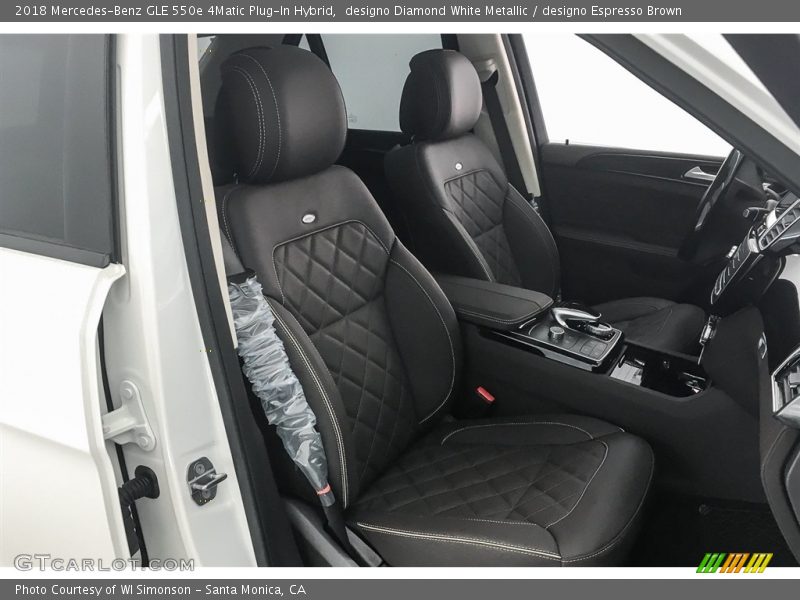 designo Diamond White Metallic / designo Espresso Brown 2018 Mercedes-Benz GLE 550e 4Matic Plug-In Hybrid