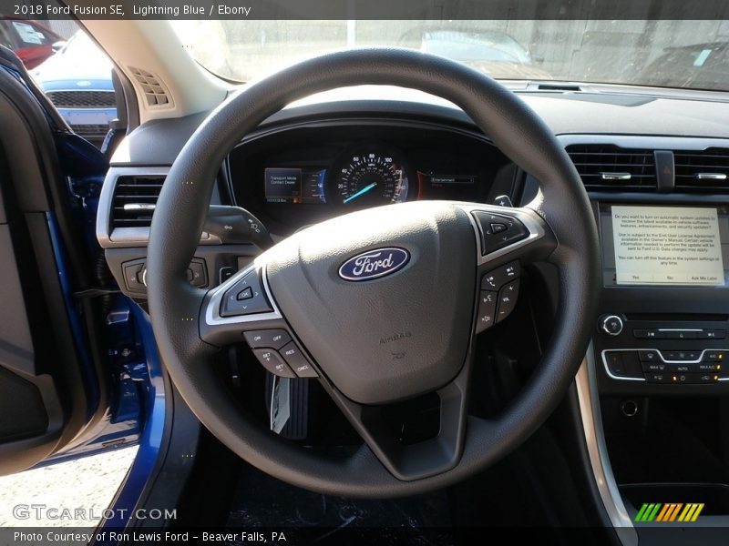 Lightning Blue / Ebony 2018 Ford Fusion SE