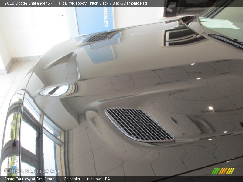 Pitch Black / Black/Demonic Red 2018 Dodge Challenger SRT Hellcat Widebody