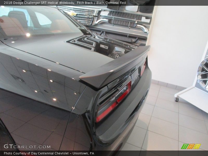 Pitch Black / Black/Demonic Red 2018 Dodge Challenger SRT Hellcat Widebody
