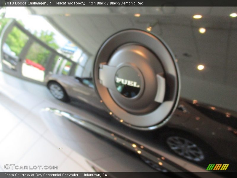 Pitch Black / Black/Demonic Red 2018 Dodge Challenger SRT Hellcat Widebody