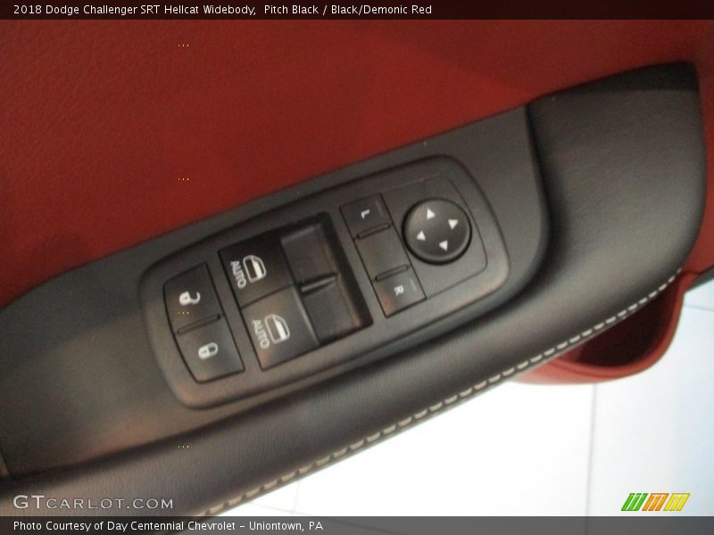 Pitch Black / Black/Demonic Red 2018 Dodge Challenger SRT Hellcat Widebody