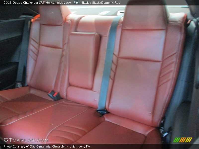 Rear Seat of 2018 Challenger SRT Hellcat Widebody