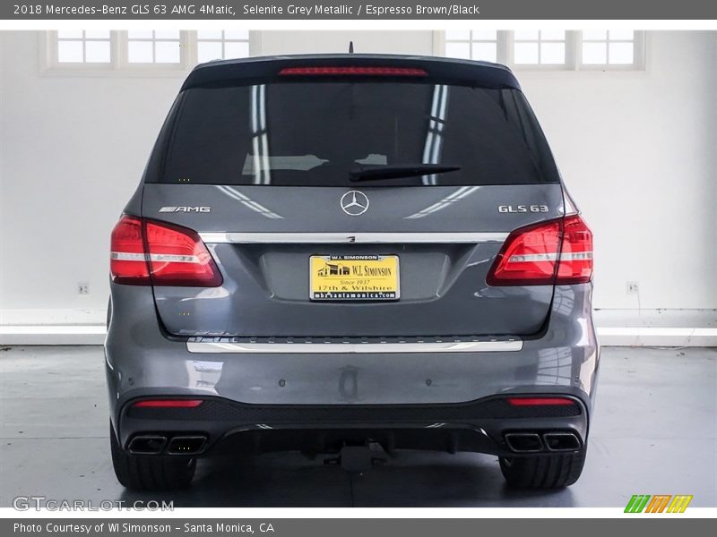 Selenite Grey Metallic / Espresso Brown/Black 2018 Mercedes-Benz GLS 63 AMG 4Matic