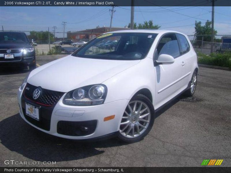 Candy White / Interlagos Plaid Cloth 2006 Volkswagen GTI 2.0T