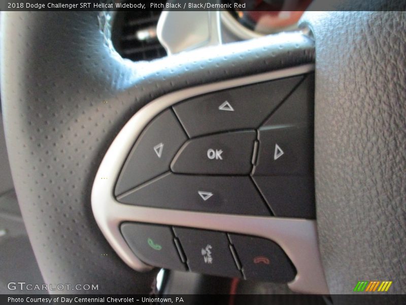 Pitch Black / Black/Demonic Red 2018 Dodge Challenger SRT Hellcat Widebody