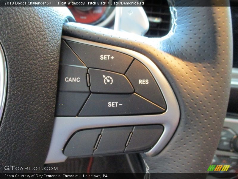 Pitch Black / Black/Demonic Red 2018 Dodge Challenger SRT Hellcat Widebody