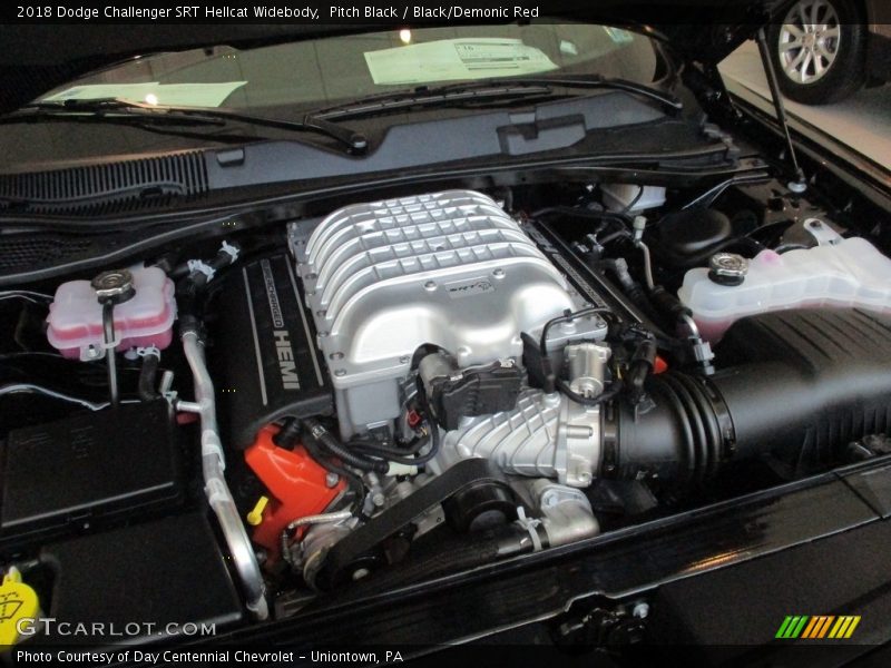 Pitch Black / Black/Demonic Red 2018 Dodge Challenger SRT Hellcat Widebody