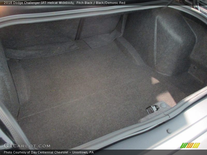 Pitch Black / Black/Demonic Red 2018 Dodge Challenger SRT Hellcat Widebody