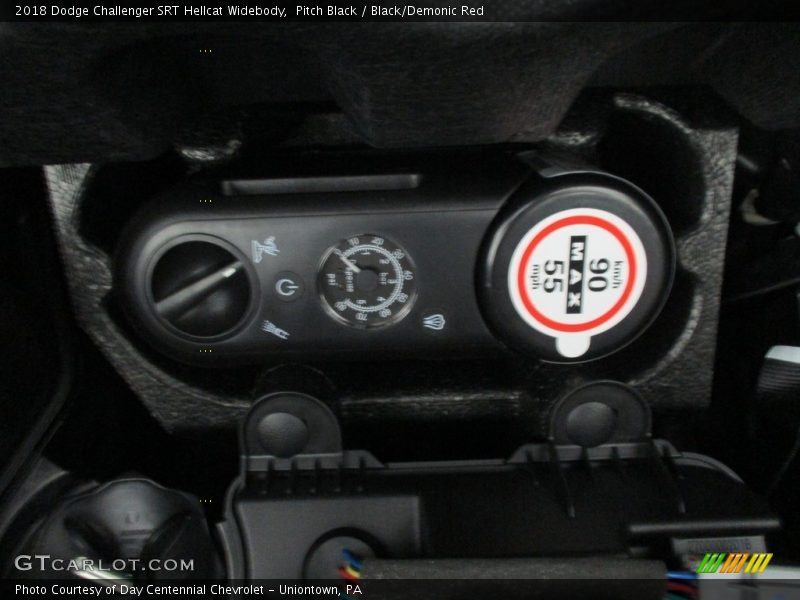 Pitch Black / Black/Demonic Red 2018 Dodge Challenger SRT Hellcat Widebody