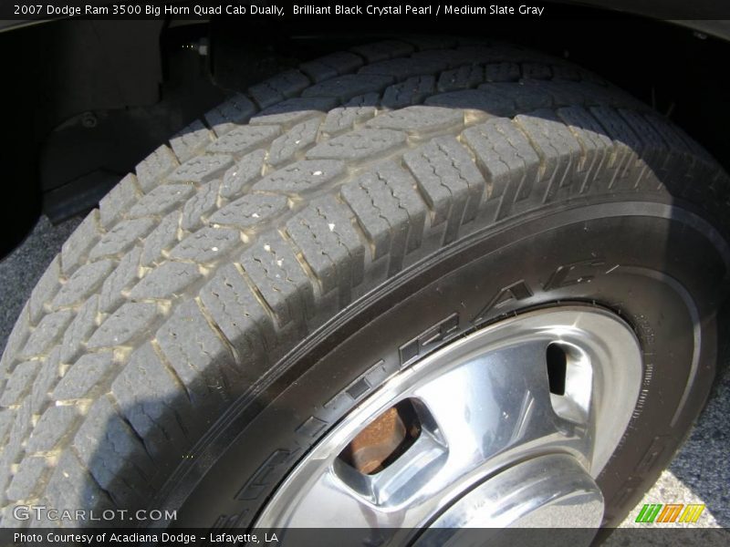 Brilliant Black Crystal Pearl / Medium Slate Gray 2007 Dodge Ram 3500 Big Horn Quad Cab Dually