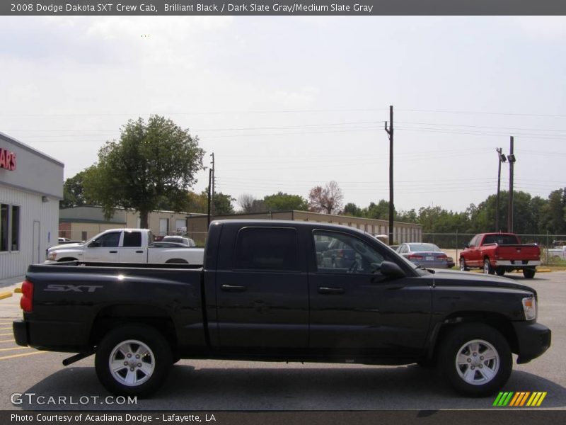Brilliant Black / Dark Slate Gray/Medium Slate Gray 2008 Dodge Dakota SXT Crew Cab