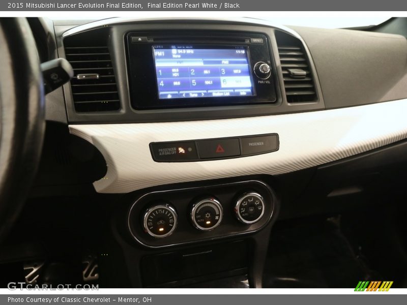 Controls of 2015 Lancer Evolution Final Edition
