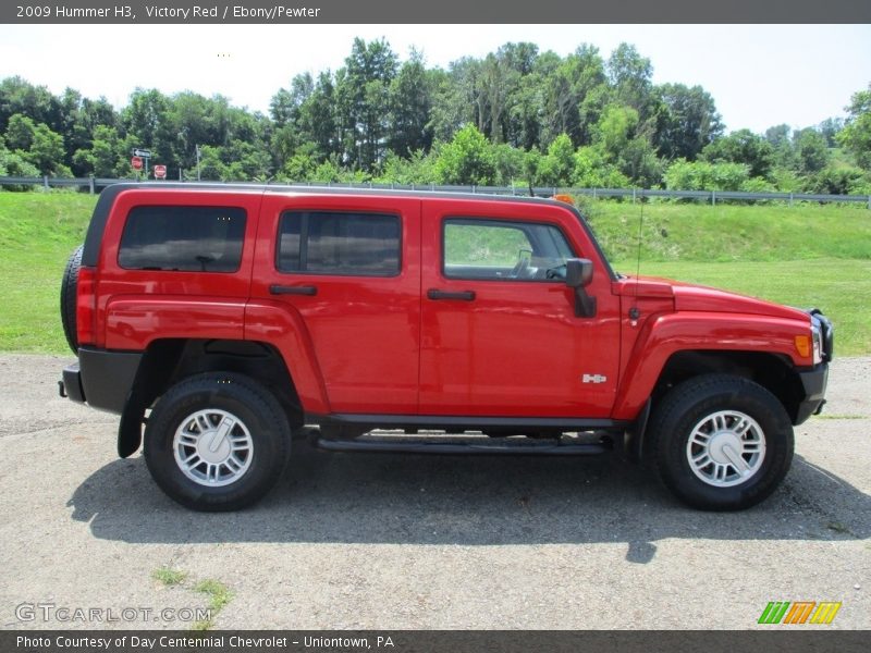 Victory Red / Ebony/Pewter 2009 Hummer H3
