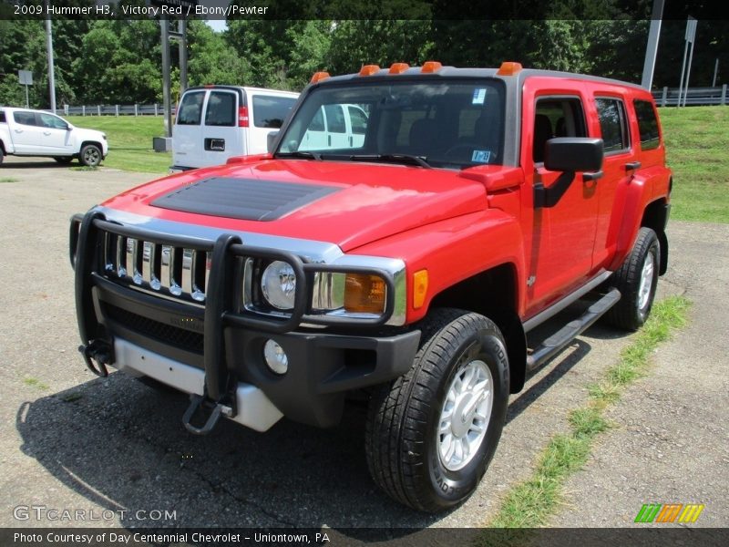 Victory Red / Ebony/Pewter 2009 Hummer H3