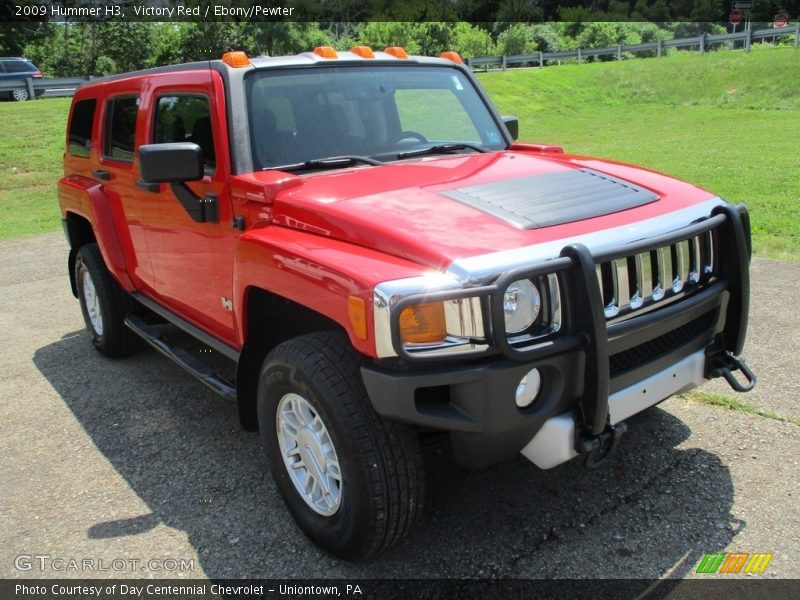 Victory Red / Ebony/Pewter 2009 Hummer H3