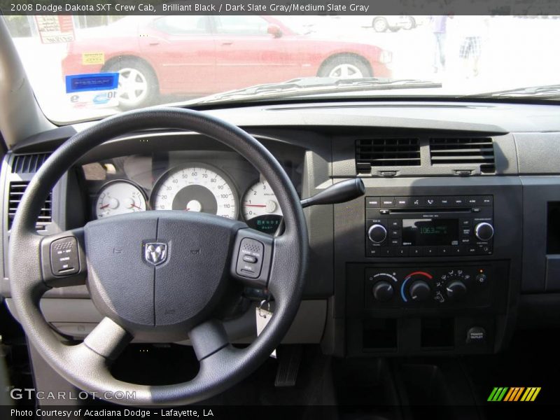 Brilliant Black / Dark Slate Gray/Medium Slate Gray 2008 Dodge Dakota SXT Crew Cab