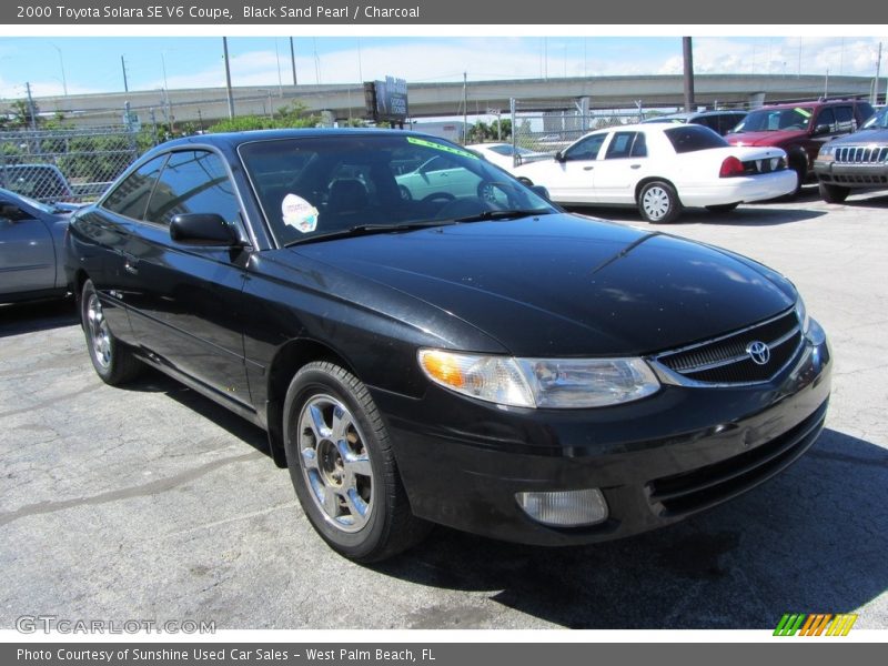 Black Sand Pearl / Charcoal 2000 Toyota Solara SE V6 Coupe