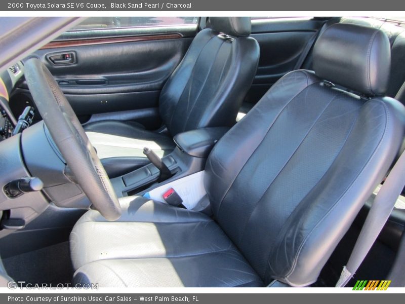 Black Sand Pearl / Charcoal 2000 Toyota Solara SE V6 Coupe