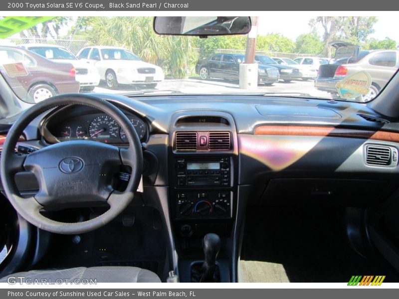 Black Sand Pearl / Charcoal 2000 Toyota Solara SE V6 Coupe