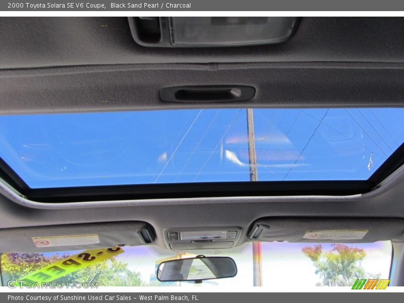 Black Sand Pearl / Charcoal 2000 Toyota Solara SE V6 Coupe
