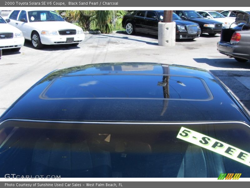 Black Sand Pearl / Charcoal 2000 Toyota Solara SE V6 Coupe